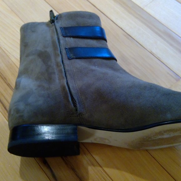 Olive Green Booties - Picture 6 of 8